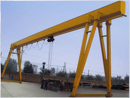 Lub teeb Duty Electric Hoist Tib Girder Gantry Crane 10 Tuj